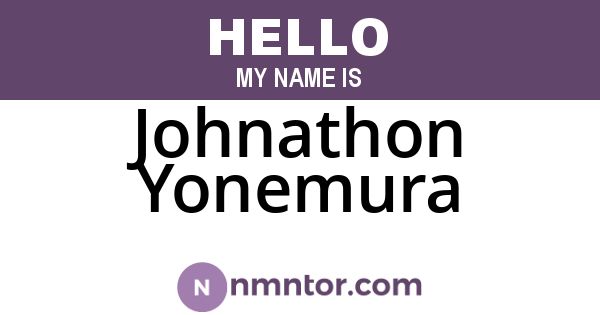 Johnathon Yonemura