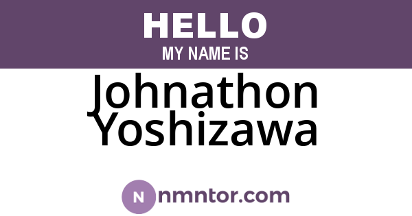 Johnathon Yoshizawa