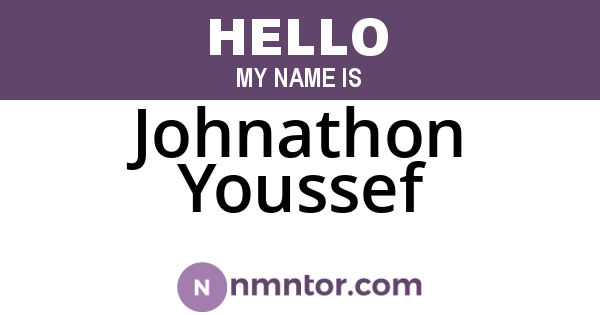 Johnathon Youssef