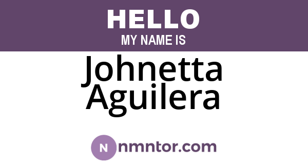Johnetta Aguilera