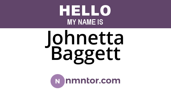 Johnetta Baggett