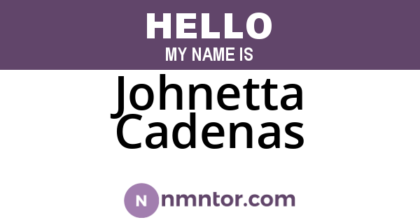 Johnetta Cadenas