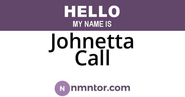 Johnetta Call