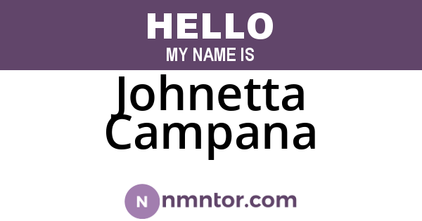 Johnetta Campana