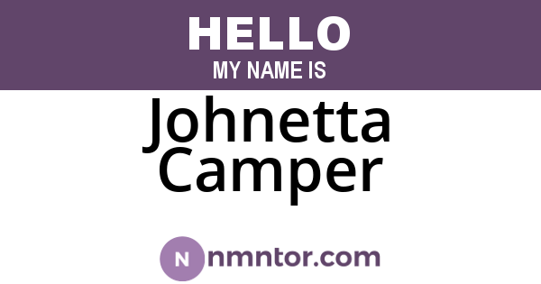 Johnetta Camper