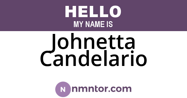 Johnetta Candelario