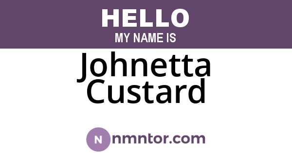 Johnetta Custard
