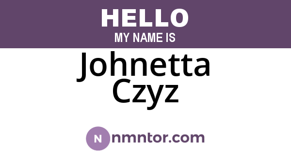 Johnetta Czyz