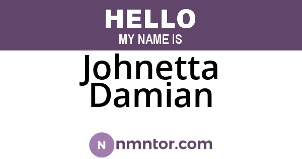 Johnetta Damian