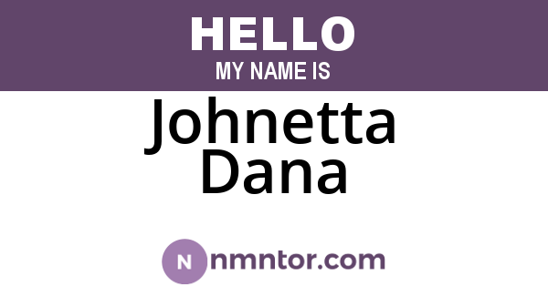 Johnetta Dana