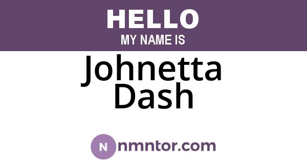 Johnetta Dash