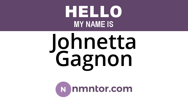 Johnetta Gagnon