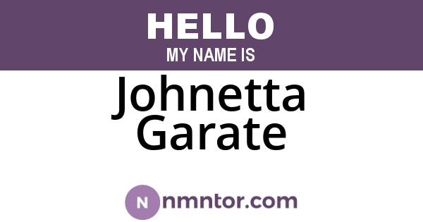 Johnetta Garate