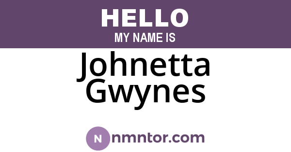 Johnetta Gwynes