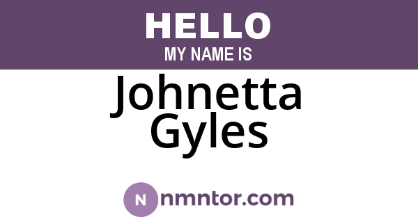 Johnetta Gyles