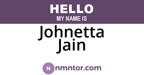 Johnetta Jain