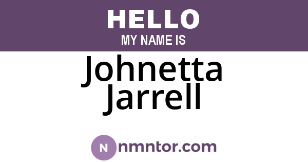 Johnetta Jarrell