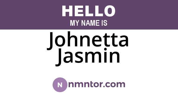 Johnetta Jasmin