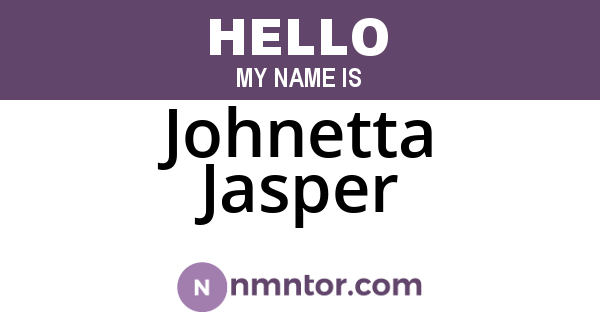Johnetta Jasper