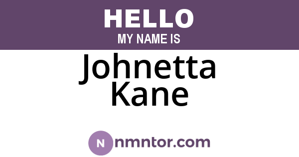 Johnetta Kane
