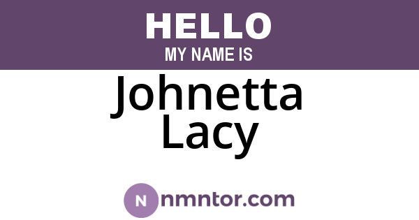 Johnetta Lacy