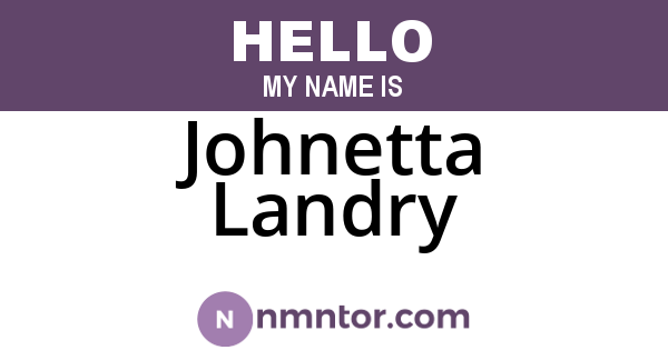 Johnetta Landry