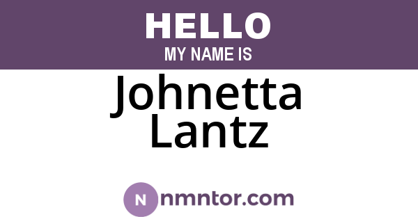 Johnetta Lantz