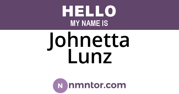 Johnetta Lunz