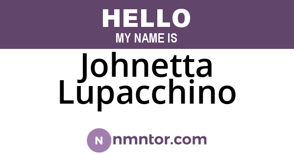 Johnetta Lupacchino