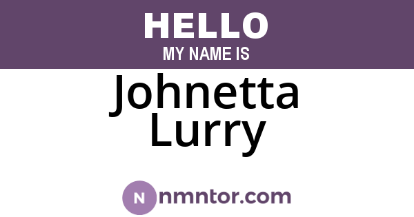 Johnetta Lurry