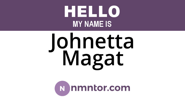 Johnetta Magat