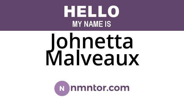 Johnetta Malveaux