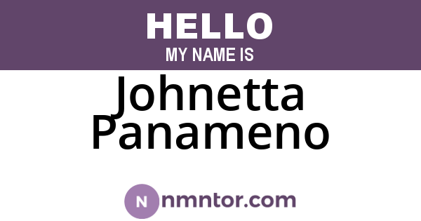 Johnetta Panameno