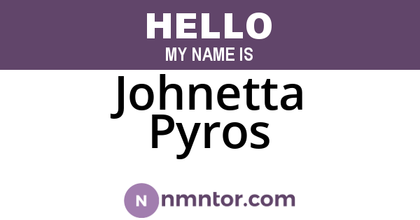 Johnetta Pyros