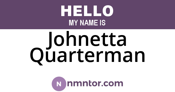 Johnetta Quarterman