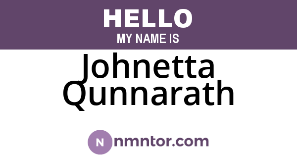 Johnetta Qunnarath