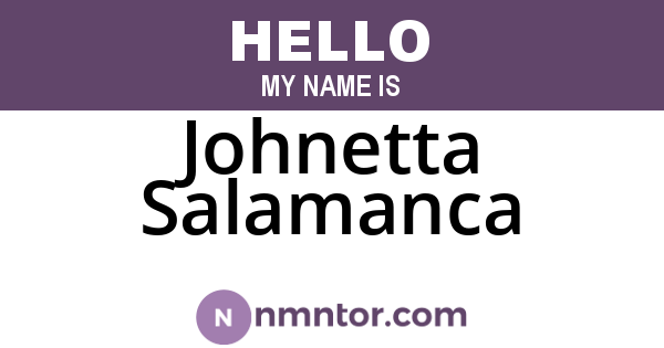 Johnetta Salamanca