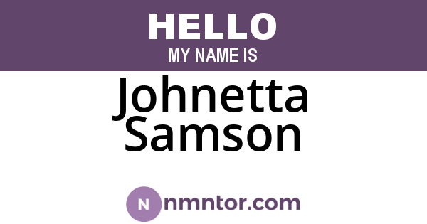 Johnetta Samson