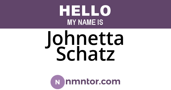 Johnetta Schatz
