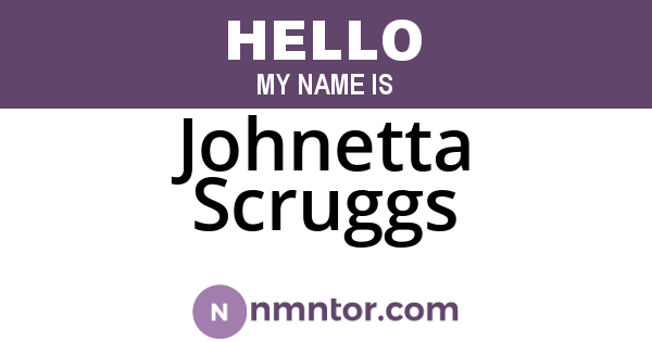 Johnetta Scruggs