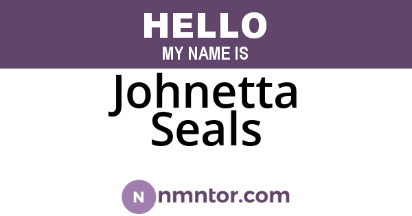 Johnetta Seals