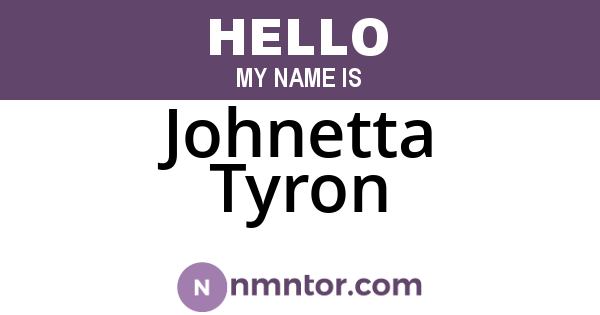 Johnetta Tyron