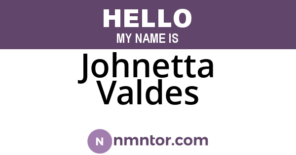 Johnetta Valdes