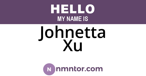 Johnetta Xu