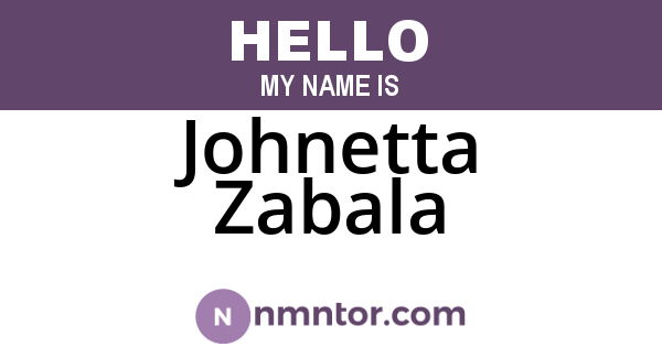 Johnetta Zabala