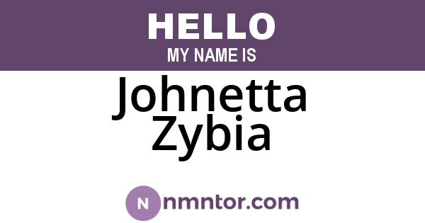 Johnetta Zybia