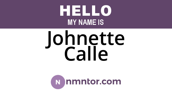 Johnette Calle