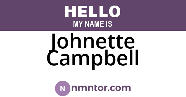 Johnette Campbell