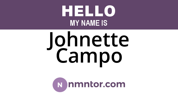 Johnette Campo