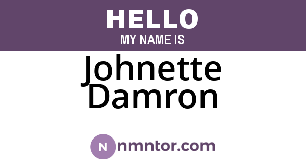 Johnette Damron